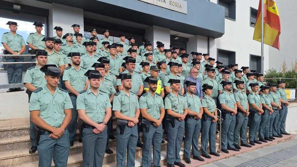La Comandancia de la Guardia Civil de Soria incorpora a 78 agentes, 64 en su primer destino y 14 en prácticas