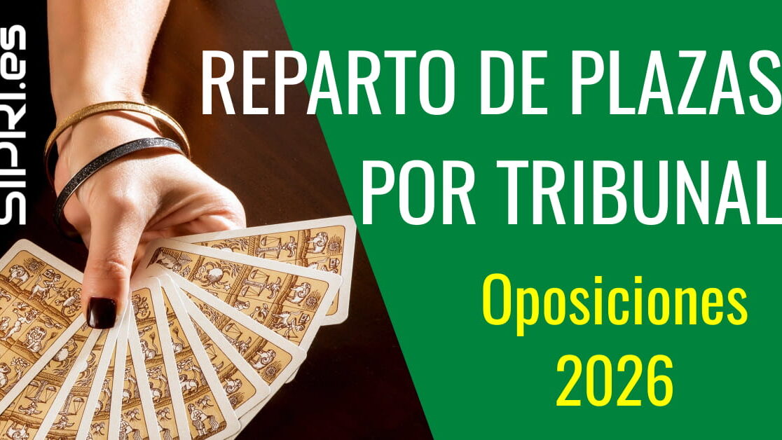 Reparto de plazas por tribunal Oposiciones Andalucía 2026