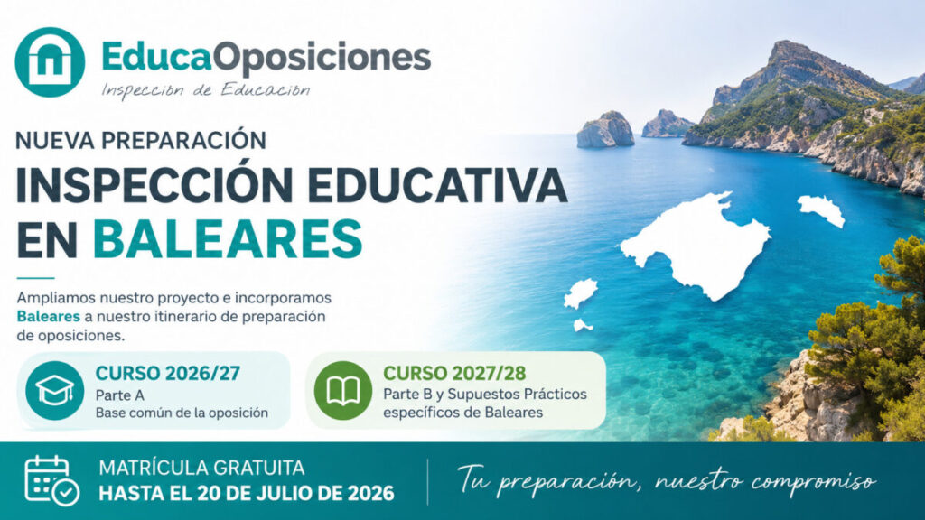 Oposiciones Inspección Educativa Baleares 2026/27