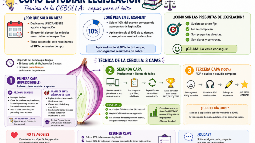 Como estudiar legislación para preparar unas oposiciones sanitarias a Servicio de Salud