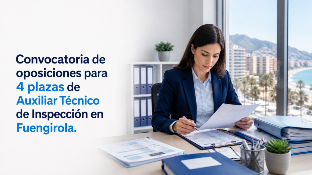 Convocatoria de oposiciones para 4 plazas de Auxiliar Técnico de Inspección en Fuengirola
