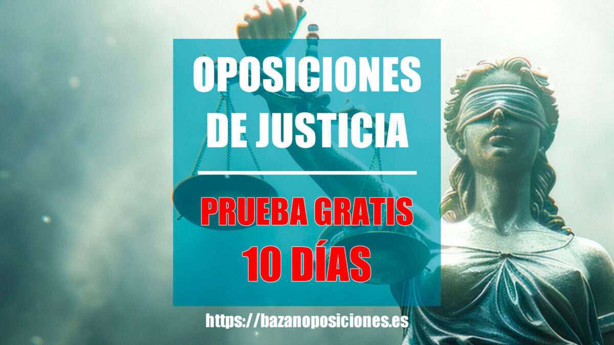 CURSO OPOSICIONES DE JUSTICIA DESDE CERO CON PRUEBA GRATUITA (OEP 2026)