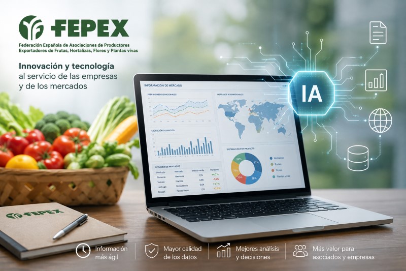 FEPEX lleva la inteligencia artificial al seguimiento de precios y tendencias hortofrutícolas