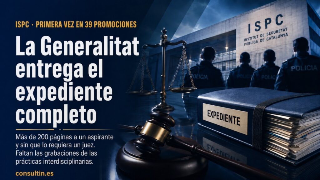 El ISPC entrega el expediente completo a un aspirante