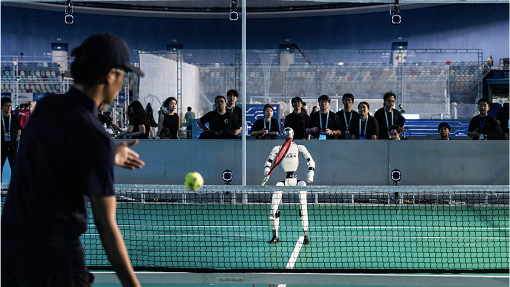 Hito de la inteligencia artificial: robots humanoides juegan al tenis de forma autónoma